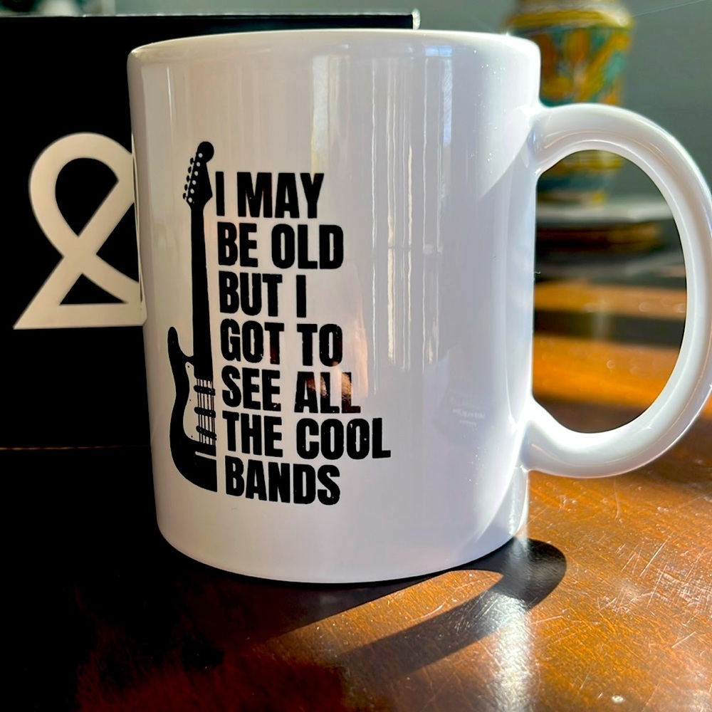 Funny music theme mug